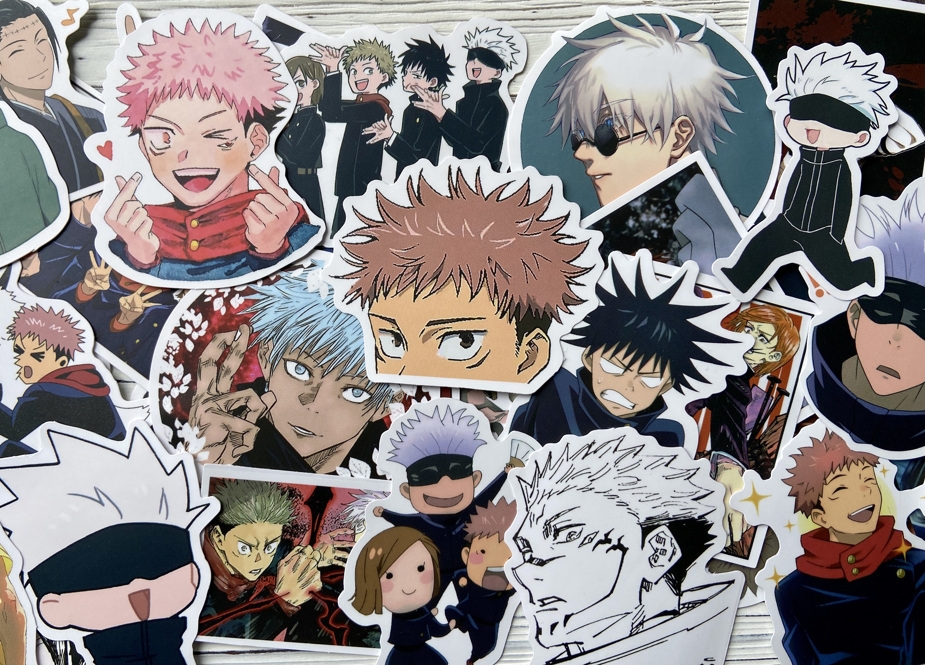 jujutsu kaisen anime stickers jjk gojo yuji anime etsy