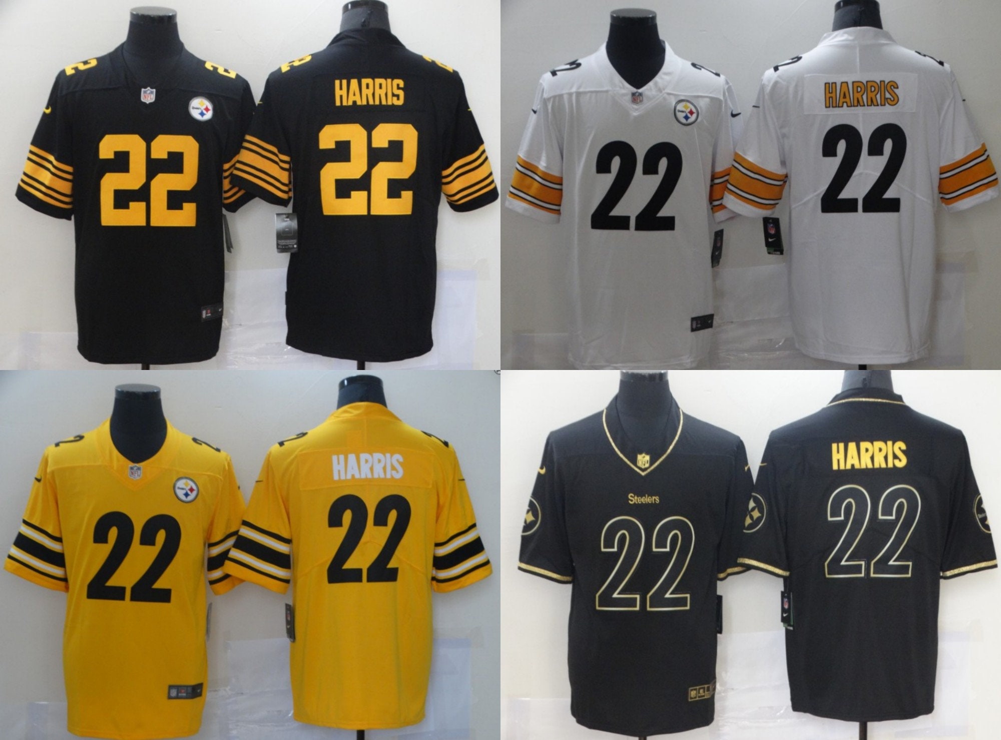 Mens Custom Pittsburgh Steelers 22 Najee Harris Football | Etsy