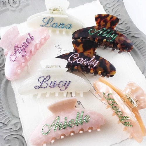 ? Rhinestone Handmade Hair clip Amazon.com : Sparkly AB Crystal Hair Clips Fashion Large  main image 4
