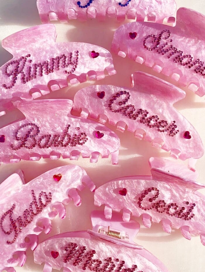 【EMI JAY】 ヘアクリップ *送料無料* Sweetheart Hair Claw Clip in Pink Cherry Pie ‐ Emi Jay
