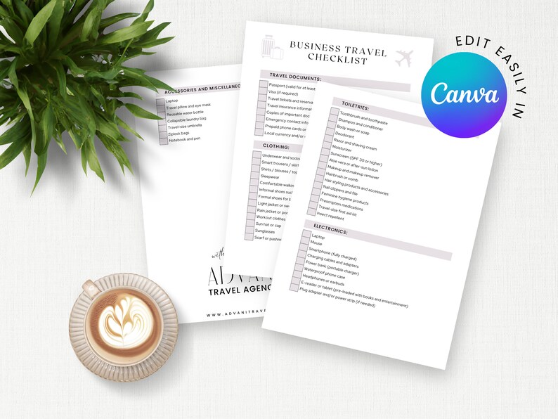 Business Travel Checklist Canva Template Travel Agency Freebie Website Business Travel Checklist Canva Template Travel Agency Freebie Website