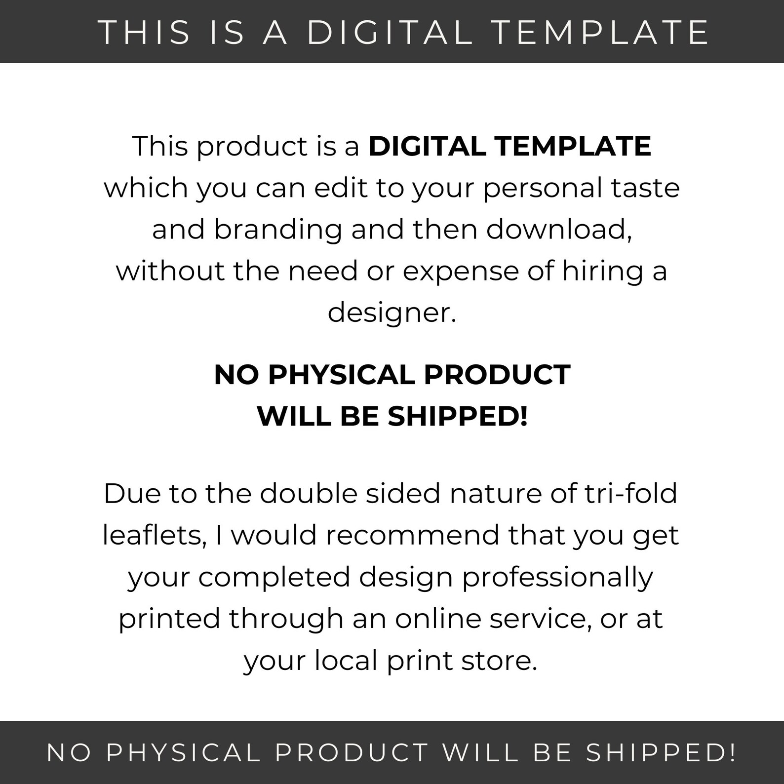 Canva Pamplet Template Editable Trifold Brochure for Beauty Therapist