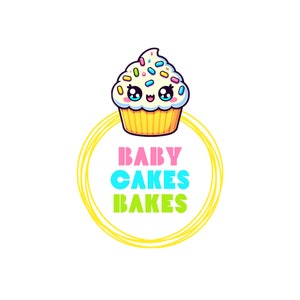 Süßes Cupcake-Logo, Canva-Vorlage & 300 DPI PNG, vorgefertigtes DIY-Branding, Bäckerei-Geschenk-verziertes süßes Kuchen-Design, Event-Catering
