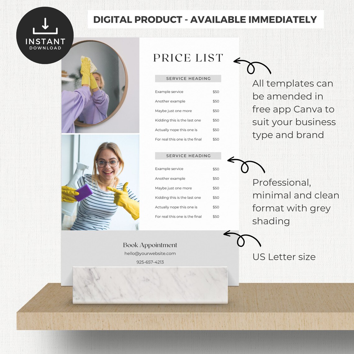 Printable Forms Bundle for Small Business Canva Template Editable Order ...