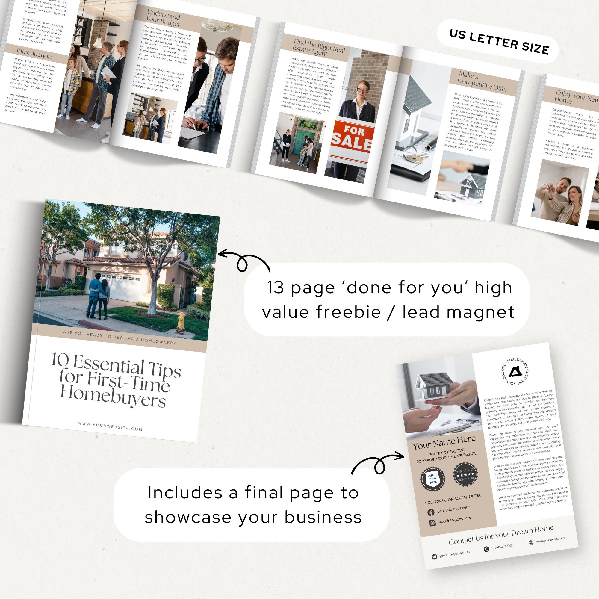 Real Estate Agent Freebie Template Bundle, Lead Magnet, Email Welcome ...