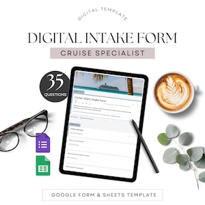 Cruise Travel Advisor Google Form Client Intake Cruise Specialist Onboarding for Cruise Clients, Vacation Consultation form, Google Sheet