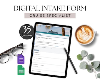 Cruise Travel Advisor Google Form Client Intake Cruise Specialist Onboarding for Cruise Clients, Vacation Consultation form, Google Sheet
