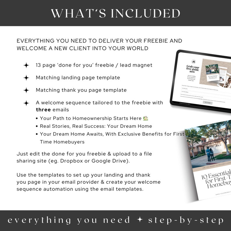 Real Estate Agent Freebie Template Bundle, Lead Magnet, Email Welcome ...