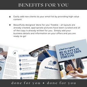 Real Estate Done for You Lead Magnet Realtor Freebie Template ...