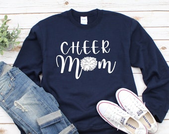 Cheer Mom Sweatshirt, Cheerleading squad, Cheer Mom Gift, Mama T-shirt, Mom Shirt, Mothers Day Shirt, Mother's Day Gift, Gift for Coach