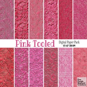 Carta digitale in pelle lavorata rosa - Sfondo in rilievo in stile cowboy western grunge invecchiato - Ridding Saddle Cowhide Country Glam JPG