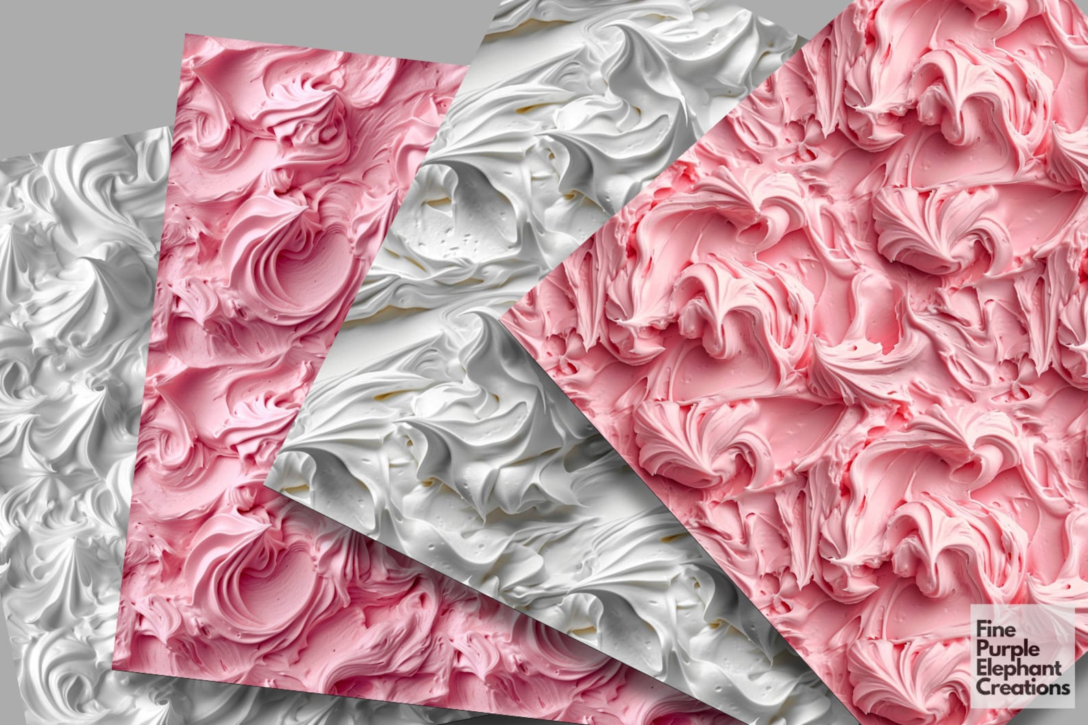 Frosting Textures Digital Paper | Printable Party Cake Scrapbook ...