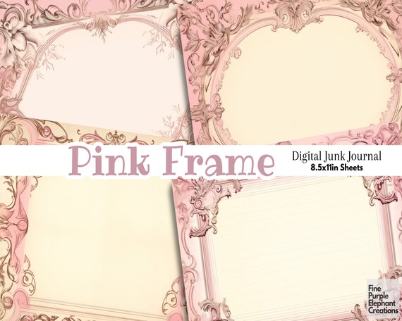 Scrapbook Pink Frame