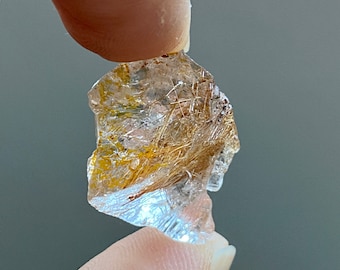 Ruwe Rutilated Quartz - Expanding Awareness - Optimisme - Telepathie - Intuïtie - Manifestatie - Programmeerbaar - Versterking