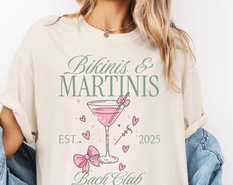 Bikinis und Martinis Bachelorette Party Shirt Strand Bachelorette Party Tshirt Martini und Bikini Bach Party Shirts Küsten Bachelorette Tee
