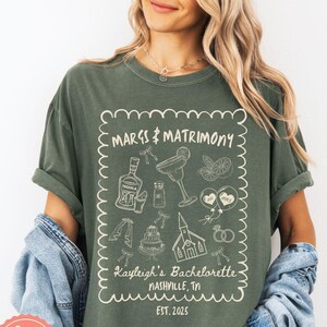 Custom Margs and Matrimony Bachelorette Shirts Magarita Bachelorette Party Shirts Tequila Bachelorette Pary t shirt Mexico Bachelorette Tee