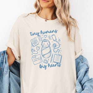 Mother Baby Nurse Shirt for Postpartum Nurse Tee Gift for Baby Nurse T Shirt for Swaddle Specialist Maternity Nurse Gift Graduation