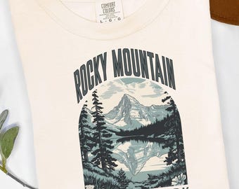 Vintage Rocky Mountain National Park Shirt Retro US Park Tshirt for Outdoor Lover Gift for Nature Lover Colorado Shirt Camping Gift