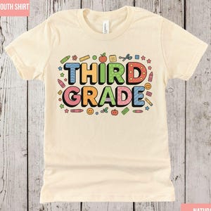 Third Grade Back to School Kids Shirts First Day of School 3rd Grade Tee Third Grade Teacher Shirt Teacher Appreciation Shirt