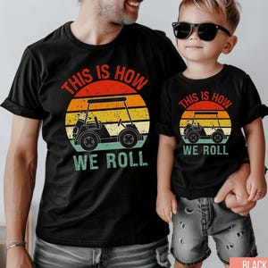 Dad and Son Matching Golf Shirts for Father and Son Golf T shirts Dad Daughter Matching Golf Tees for Dad and Baby Matching Golf Shirts