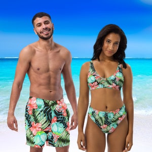 Matching mens and womens swimwear sale