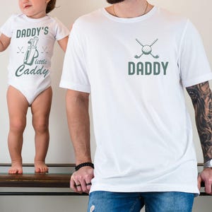 Dad and Son Matching Golf Shirts for Father and Son Golf T shirts Dad Daughter Matching Golf Tees for Dad and Baby Matching Golf Shirts