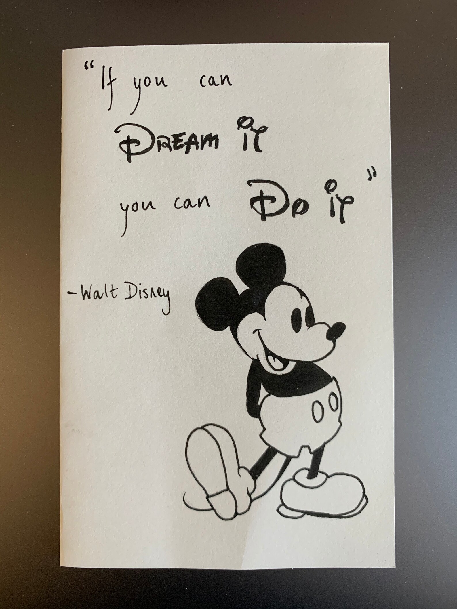 On The Cards handmade Mickey Mouse card design Etsy