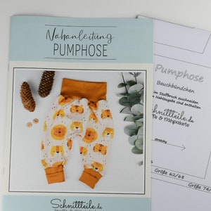 Sewing pattern pump pants size. 50-80 eBook sewing baby pants Children's clothing handmade Sewing instructions for children's trousers Digital Download image 3