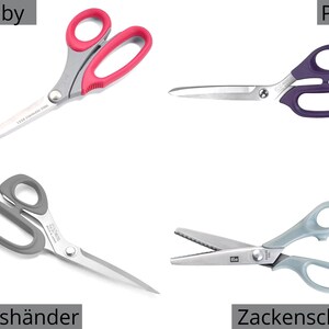 Prym fabric scissors - different versions