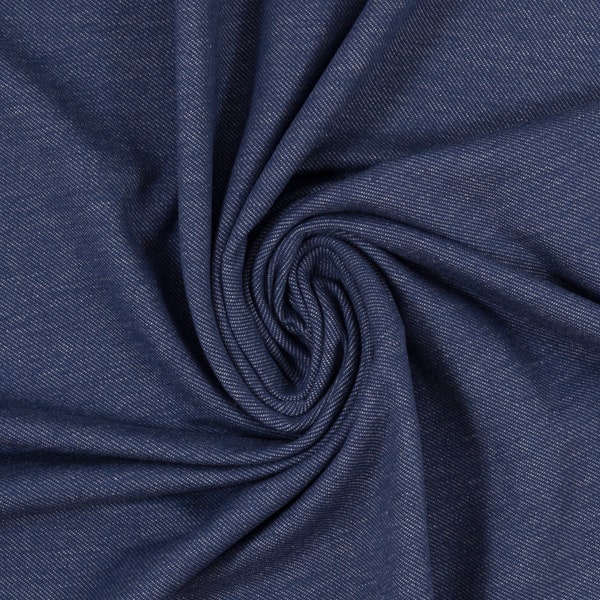 Jersey Jeansoptik - blau