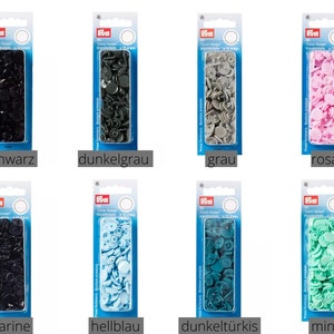 Prym Color Snaps Druckknöpfe - 8 Farben - 12,4mm - 30 Stück