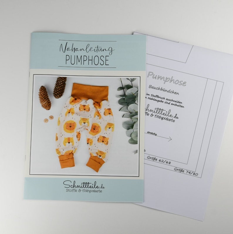 Sewing pattern pump pants size. 50-80 eBook sewing baby pants Children's clothing handmade Sewing instructions for children's trousers Digital Download image 3