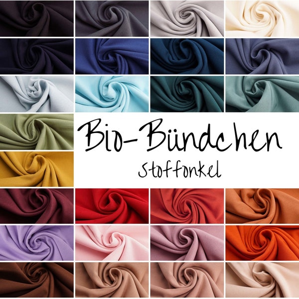 Biobündchen uni - Stoffonkel | Bündchen für Kinderkleidung | weicher Stoff für Bündchen | Meterware | viele Farben