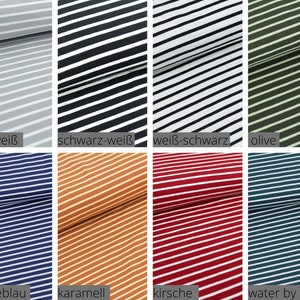 Jersey stripes (organic) - Stoffonkel | Combination fabric | Sold by the meter