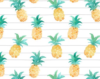 Jersey (Bio) Ananas - Eigenproduktion | Stoff für Kinder | Meterware | Kinderstoff | Kinderkleidung nähen