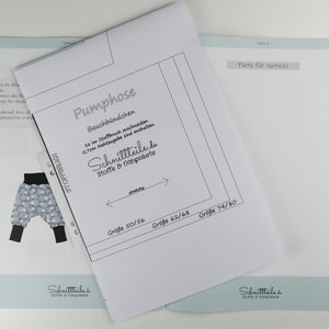 Sewing pattern pump pants size. 50-80 eBook sewing baby pants Children's clothing handmade Sewing instructions for children's trousers Digital Download image 7