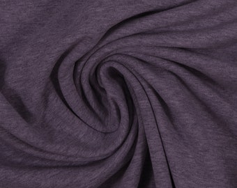 Sweat melange "Eike" (Swafing) - violet | Fabric sold by the meter