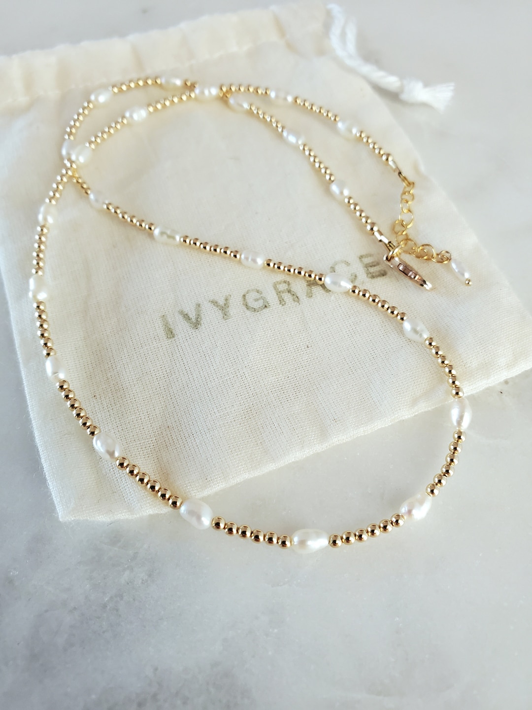 Gold Puddle Necklace main image 1