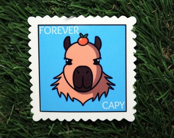 Forever Capy Stamp Water and Tear Resistant Vinyl Sticker