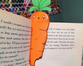 Carrot Bookmark, Funny Book Lover Gift