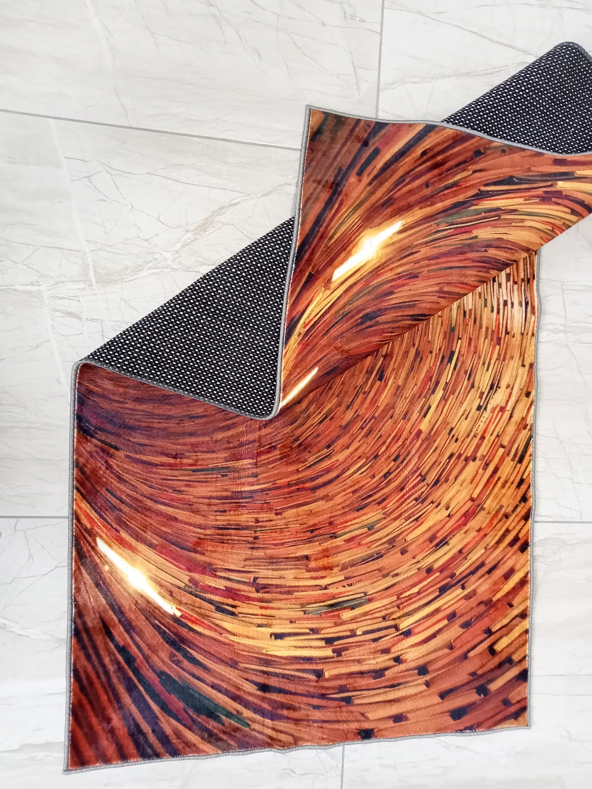 Illusion Rug, Vortex Rug, 3D Vortex Rug, Modern Rug, Area Rug, 3D Art