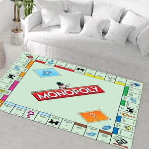 Board Game Rug, Monopoly Rug, Kids Rug, Boy room Rug, Girl Room Rug, Gift For Her, Gift For Him,