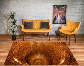 illusion Rug, Vortex Rug, 3D Vortex Rug, Modern Rug, Area Rug, 3D Art,  Rug, Optical illusion, 3D Rug, Aesthetic Rugs, Custom Rug