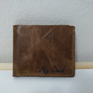 Personalisierte Leder Brieftasche Personalisierte Brieftasche Brieftasche mit Gravur Minimalistische Brieftasche Bifold Brieftasche Benutzerdefinierte Brieftasche Schlanke Brieftasche Geschenk für ihn