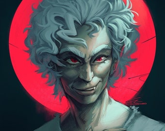 Astarion Ancunín from Baldur's Gate 3 Matte Cardstock Poster