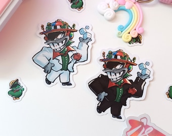 Highroller and Lowballers from Toontown Corporate Clash Matte Vinyl Stickers