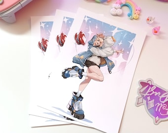 Bridget from Guilty Gear Matte Cardstock Wall Art Print