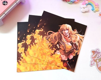 Yang Xiao Long from RWBY Matte Cardstock Wall Art Print