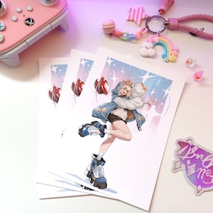 Bridget from Guilty Gear Matte Cardstock Wall Art Print