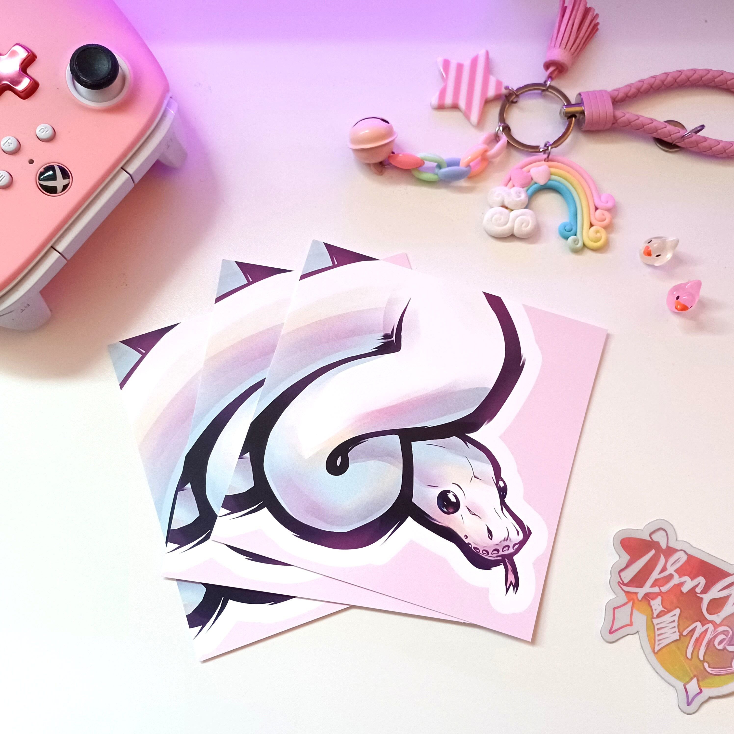 Pastel Ball Python Matte Cardstock Wall Art Print - Etsy